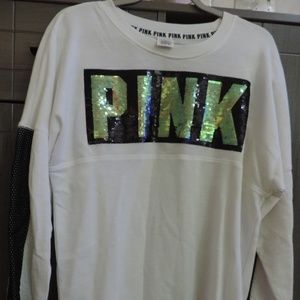 VS PINK sequin pullover
